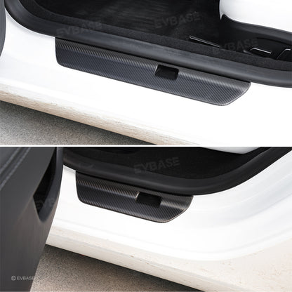 Tesla Model Y Juniper Real Carbon Fiber Upgrade Kit Full Interior Protection Cover Trim Overlay