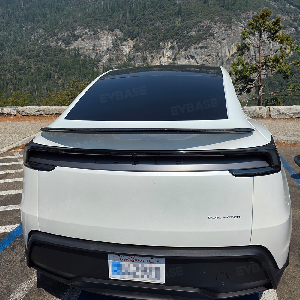 Tesla Model Y Juniper Real Carbon Fiber Spoiler Wing OEM Style Rear Trunk Splitter