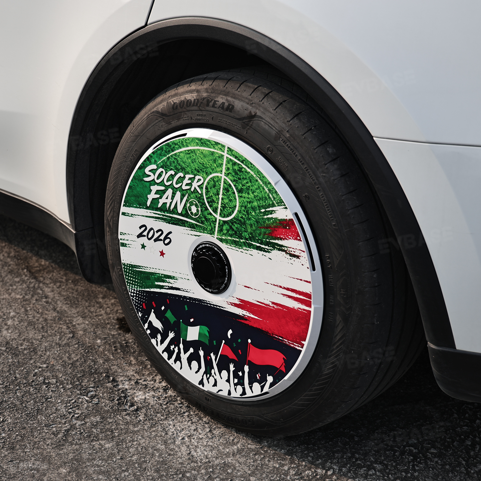 Model Y Juniper Aero Wheel Covers International Soccer Style Hubcaps for Tesla 18/19/20/21 Inch Wheels