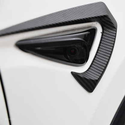 Side Fender Camera Vent Trim ABS Sporty Style Turn Signal Cover for Tesla Model Y/ Y Juniper & Model 3/ 3 Highland