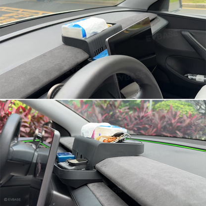 Model Y Juniper/ 3 Highland/ Y L Dashboard Storage Tray with Phone Holder & ETC Bracket