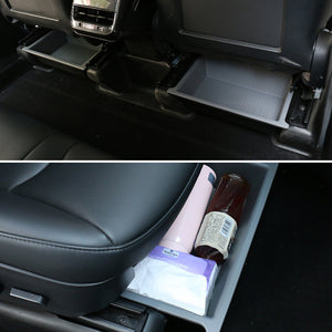 New EVBASE Model Y X Underseat Storage Box Organizer Tesla Hidden Tray With double layer Cover