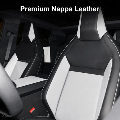 Cybertruck Seat Covers Waterproof Nappa Leather Cyberpunk-Inspired Style Seat Protector