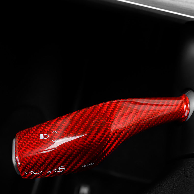 Model Y 3 Real Carbon Fiber Interior Accessories Column Gear Shift Cover for Tesla