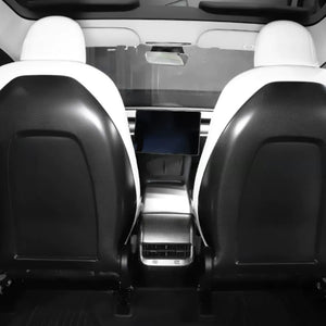 Tesla Real Carbon Fiber Backseat Cover Model 3 Y Genuine Carbon Fiber Full Seat Back Replacements