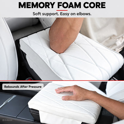 Model Y /3 /YL Leather Center Console Armrest Support Cushion & Scratch-Resistant Cover