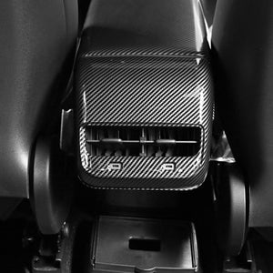 EVBASE Tesla Model 3 Y Rear Air Vent Outlet Real Carbon Fiber Cover
