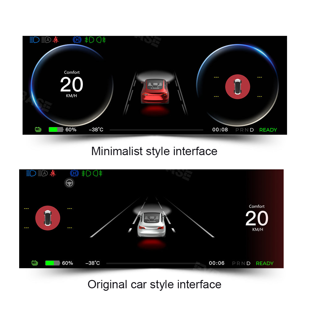 Model 3/Y 8.9 Inch Dashboard Screen Inspired By Model X Head Up Display Instrument Cluster for Tesla