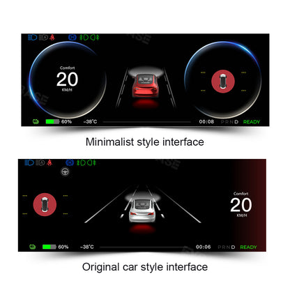 Model 3/Y 8.9 Inch Dashboard Screen Inspired By Model X Head Up Display Instrument Cluster for Tesla