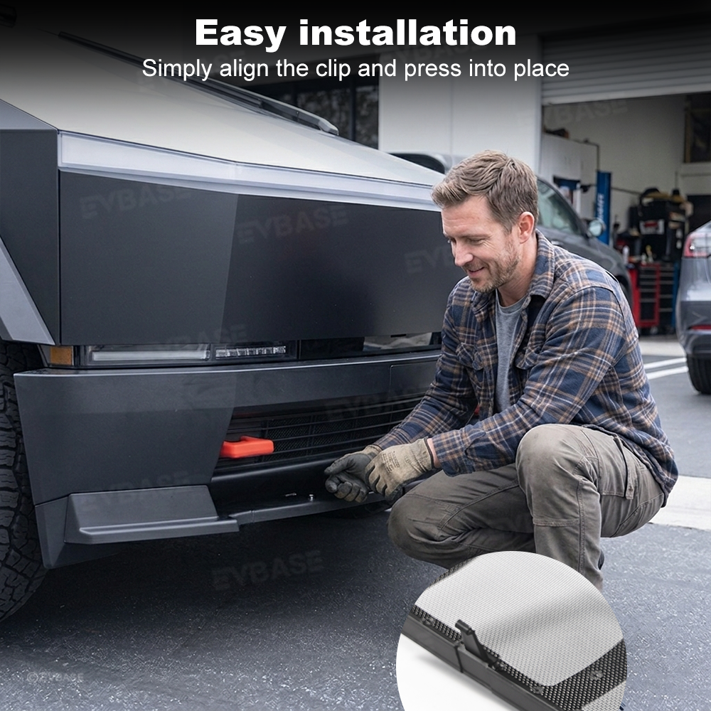 Cybertruck Grille Mesh Insert Front Lower Bumper Protective Mesh Grille Panel Covers Bug & Debris Screen Protector