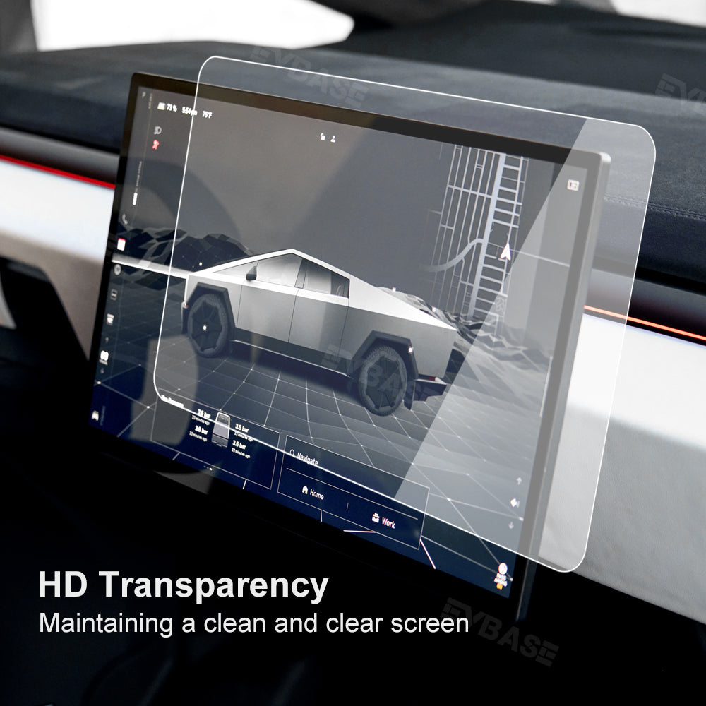 Tesla Cybertruck Screen Protectors Tempered Glass Front Infotainment s ...