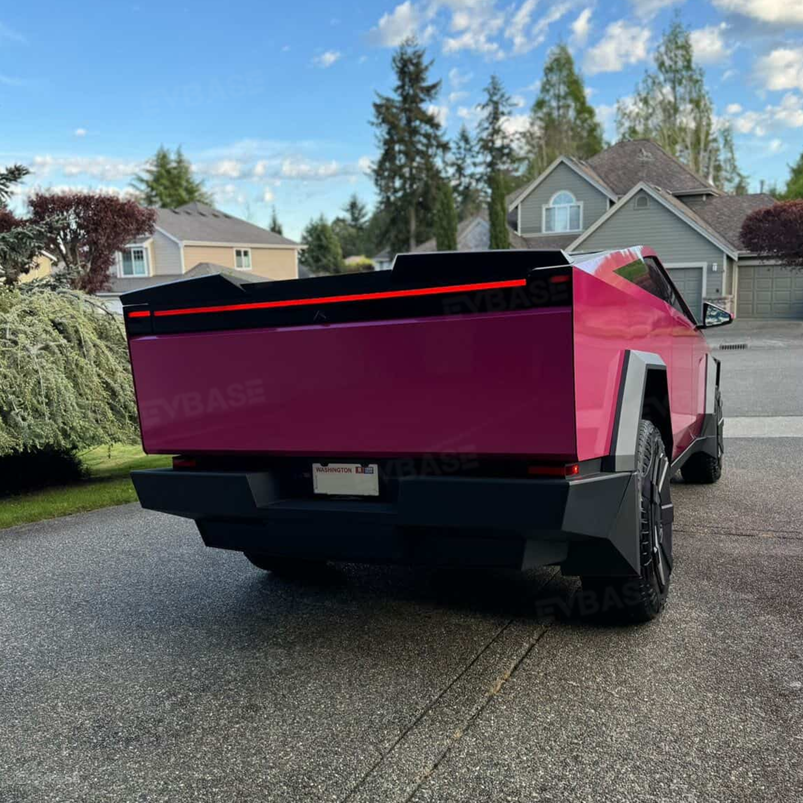 Cybertruck Body Kit Front Bumper Lip &  Fender Flares Cover & Rear Diffuser & Rear Spoiler for Tesla