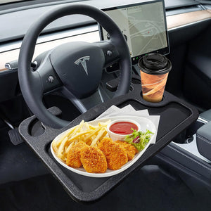 Tesla Model 3 Y Steering Wheel Desk Tesla Table Steering Wheel Tray for Laptop Eating Table