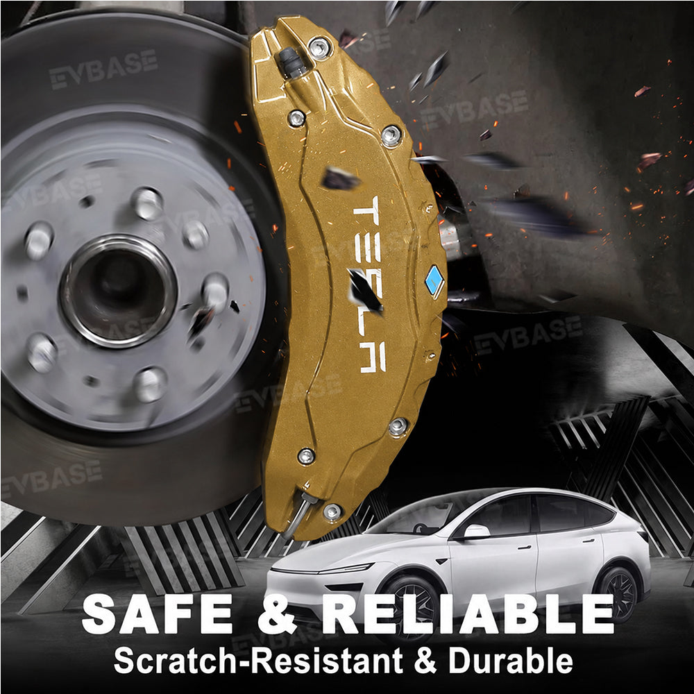 Model Y Juniper/ Model Y L Brake Caliper Covers Set Performance Aluminum Front & Rear Caliper Protector Precision Bolt-On