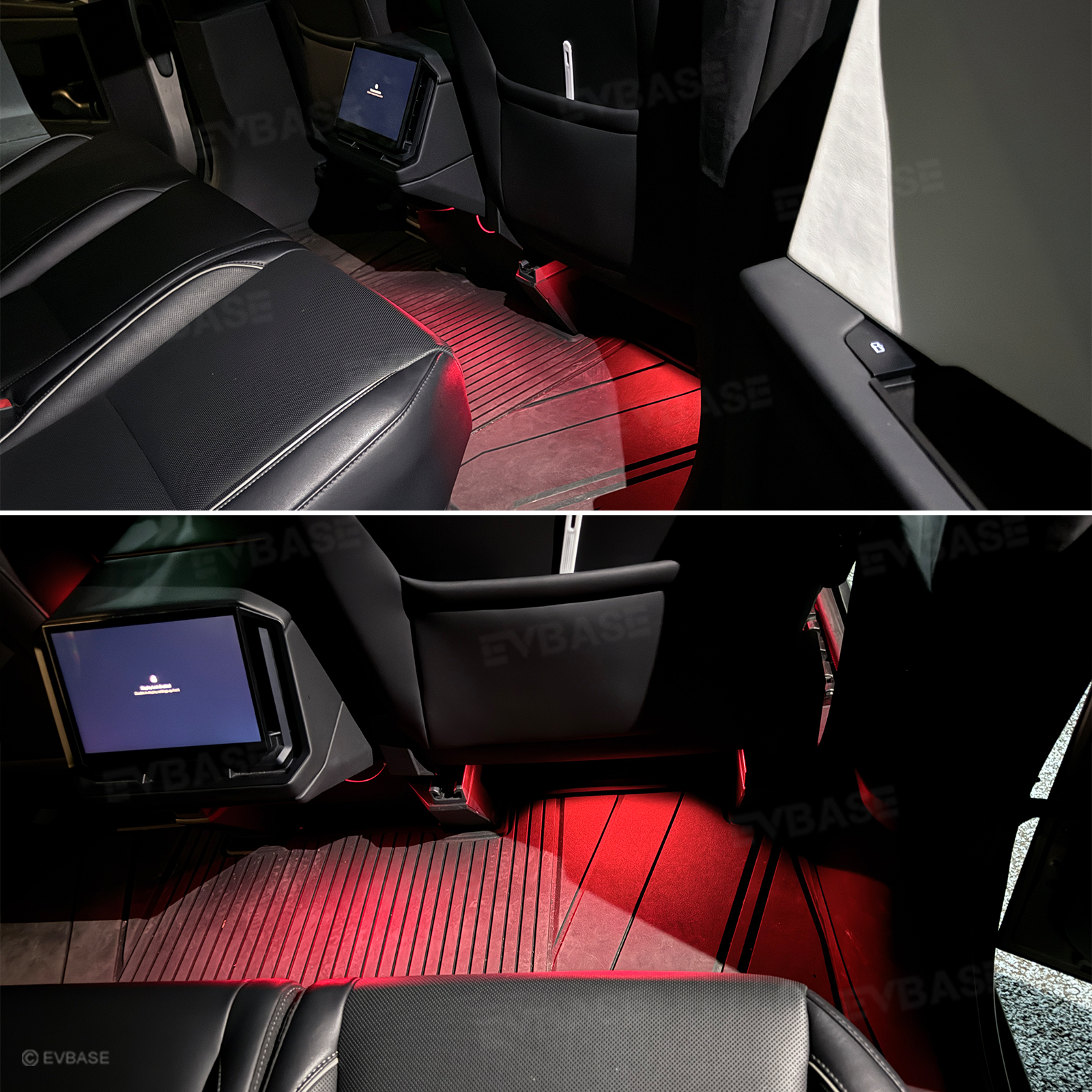 Cybertruck Footwell Lights RGB Ambient Lighting LED Interior Lights with Factory Screen Control