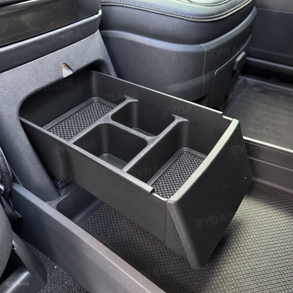 Center Console Lower Organizer Tray for Rivian R2 Pull-Out Storage Box Under-Armrest Organizer Interior Accessories