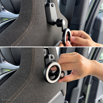 Back Seat Phone & Tablet Mount Anchor for Rivian R1T/ R1S/ R2 Magnetic Ball Mount Holder