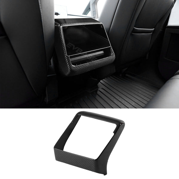 Tesla Cybertruck Rear Screen Frame Cover Real Carbon Fiber Rear Air Ve ...
