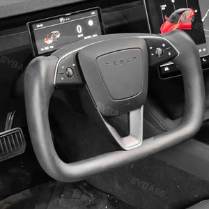 New Model 3 Highland Yoke Steering Wheel Inspired by Tesla Model X/S Yoke Style EVBASE