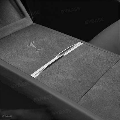 Model Y Juniper Alcantara Interior Trim Cover Kit Dashboard Air Vent Center Console Armrest Protection Overlay