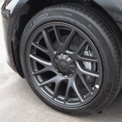 EVBASE Tesla Model 3 Highland Wheel Center Hub Caps 18 Inch Überturbine Wheel Center Caps Kit 4PCS