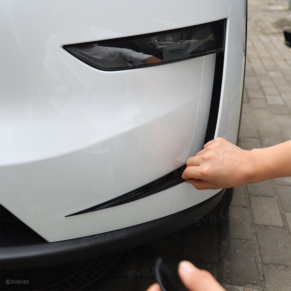 Model Y Juniper Fog Light Trim Front Bumper Air Vent Trim Covers & Rear Taillight Side Trim Overlay