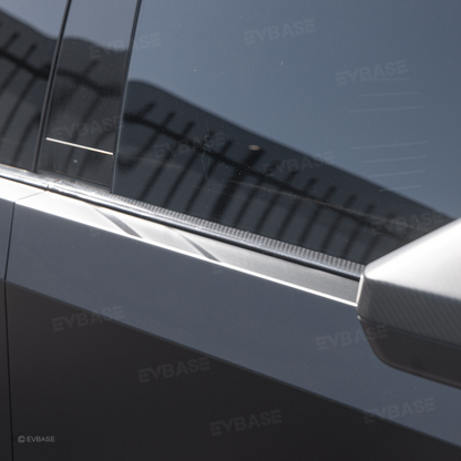 Cybertruck Window Molding Real Carbon Fiber Exterior Window Trim Overlays