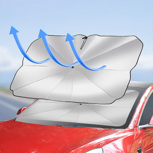 Tesla Windshield Sun Shade Model 3 Y Foldable Front Window Sunshade Umbrella 2017-2024 Year