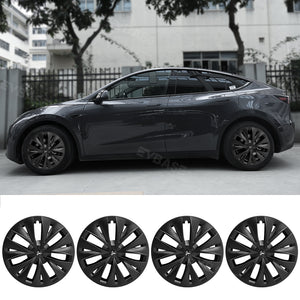 EVBASE Tesla Model Y Wheel Covers 19" Wheel Caps ABS Hubcaps Replacement 4PCS Rim Protection For Gemini Wheels