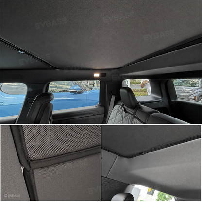 Roof Sunshade for Rivian R2 Panoramic Sunroof Shade Ice Crystal Sun Shield Covers UV Protection & Heat Reduction