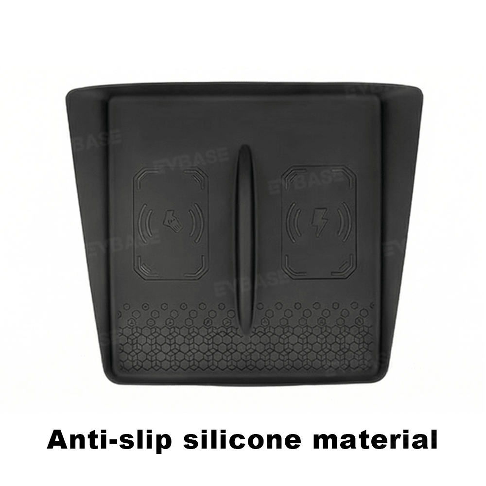 Model Y Juniper Standard Center Console Wireless Charging Pad Silicone Non-Slip Charger Mat