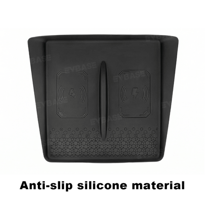Model Y Juniper Standard Center Console Wireless Charging Pad Silicone Non-Slip Charger Mat