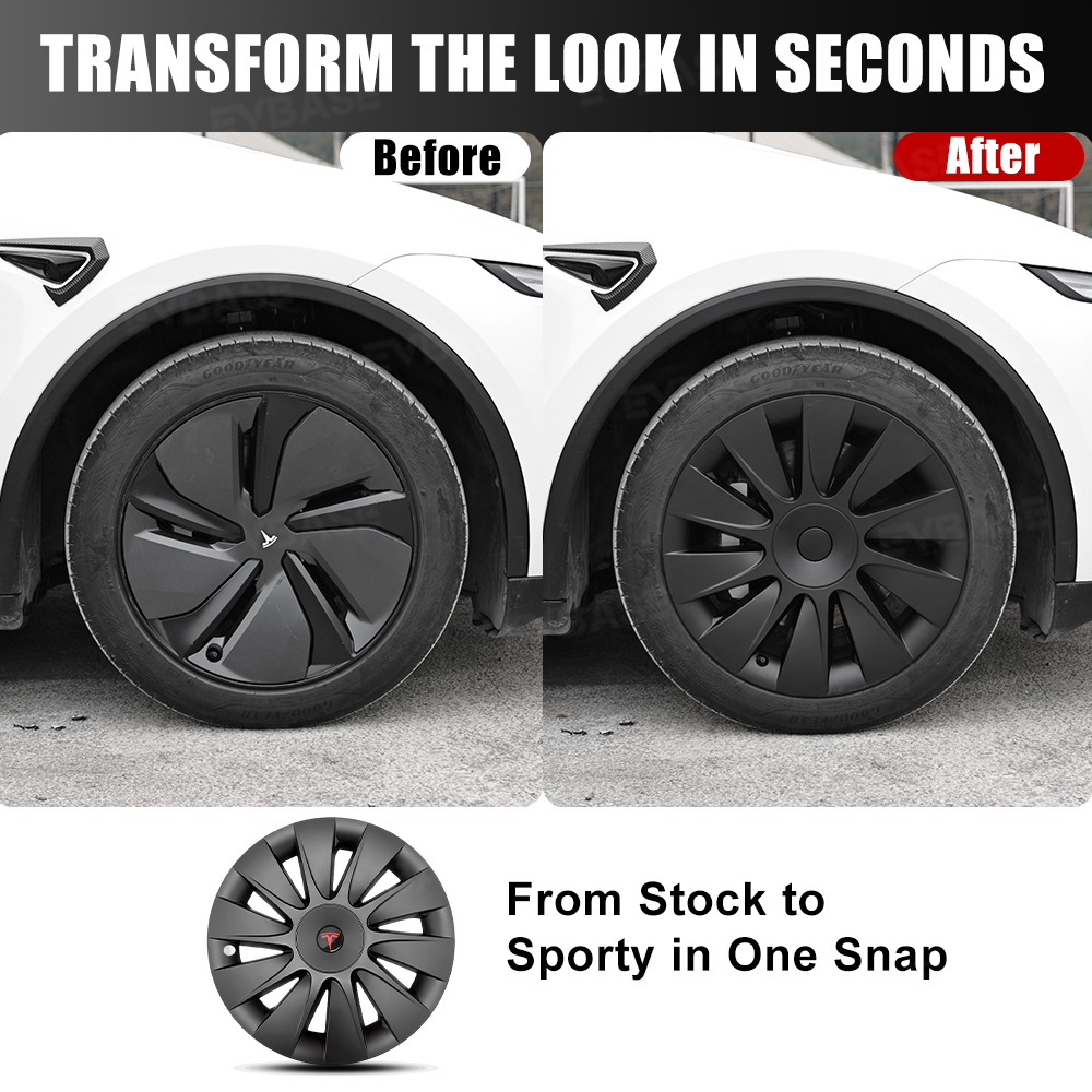 Model Y Juniper 19" Wheel Covers Induction Style Aero Hubcaps for Tesla