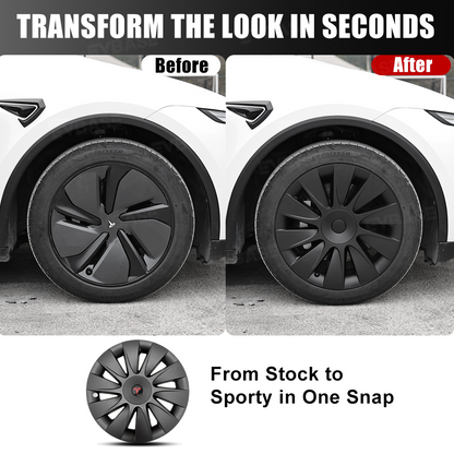 Model Y Juniper 19" Wheel Covers Induction Style Aero Hubcaps for Tesla