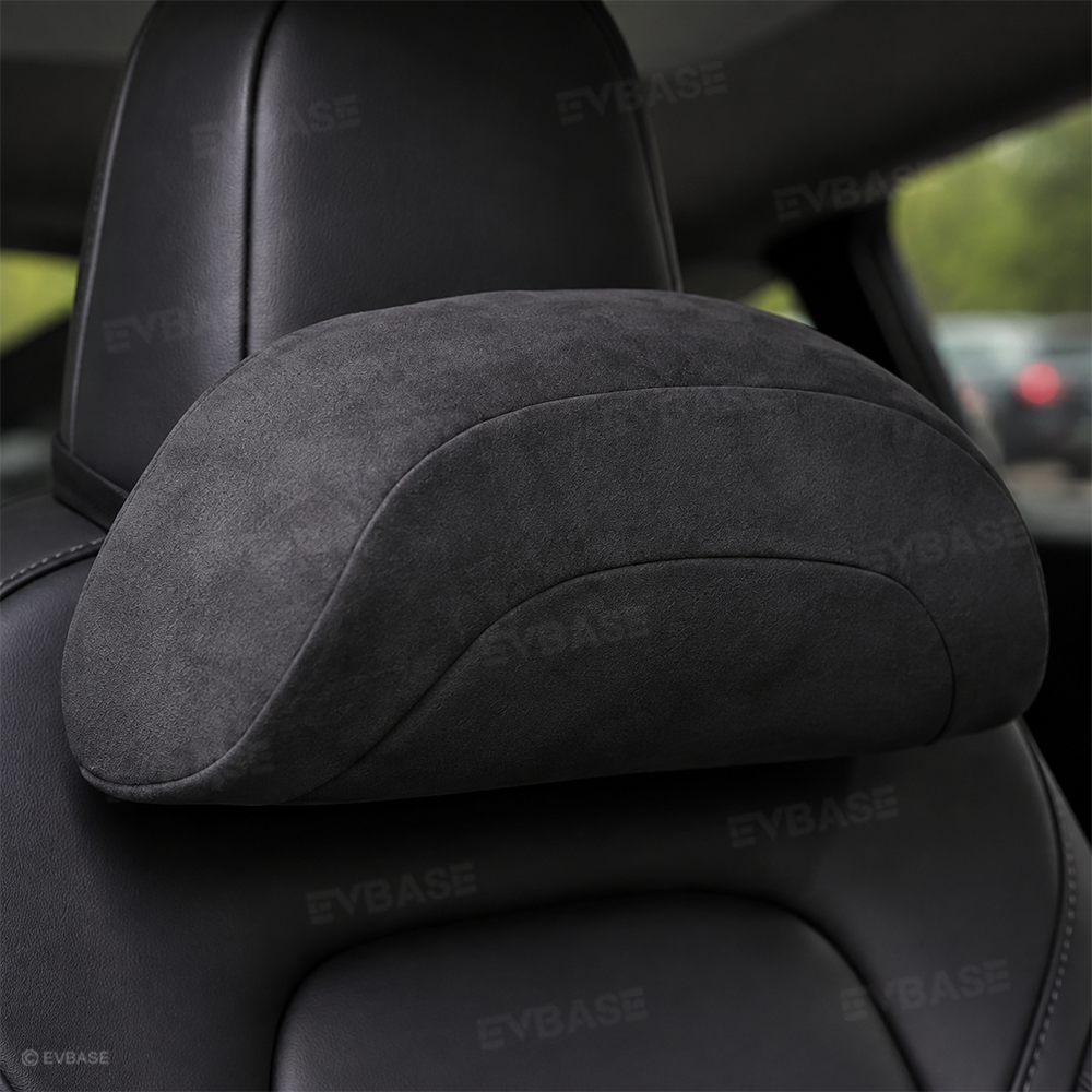 Model Y/3 Headrest & Lumbar Support Pillow OEM-Style Ultra Soft Memory Foam Seat Pillow