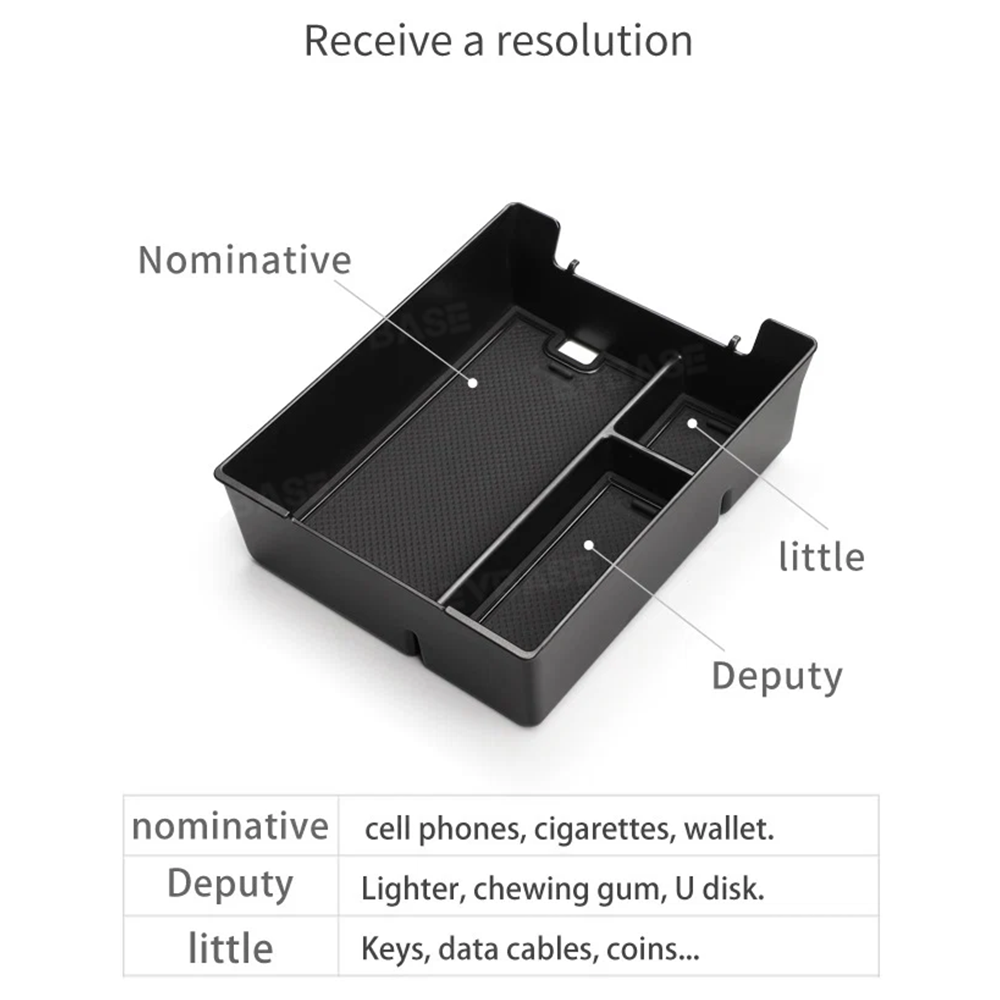 Center Console Organizer Tray for Rivian R2 Armrest Storage Box