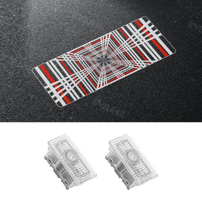 Door Plaid Projector Lights for Tesla Model 3 Y Ultra-Bright Tesla Puddle Lights Welcome Door Lamps