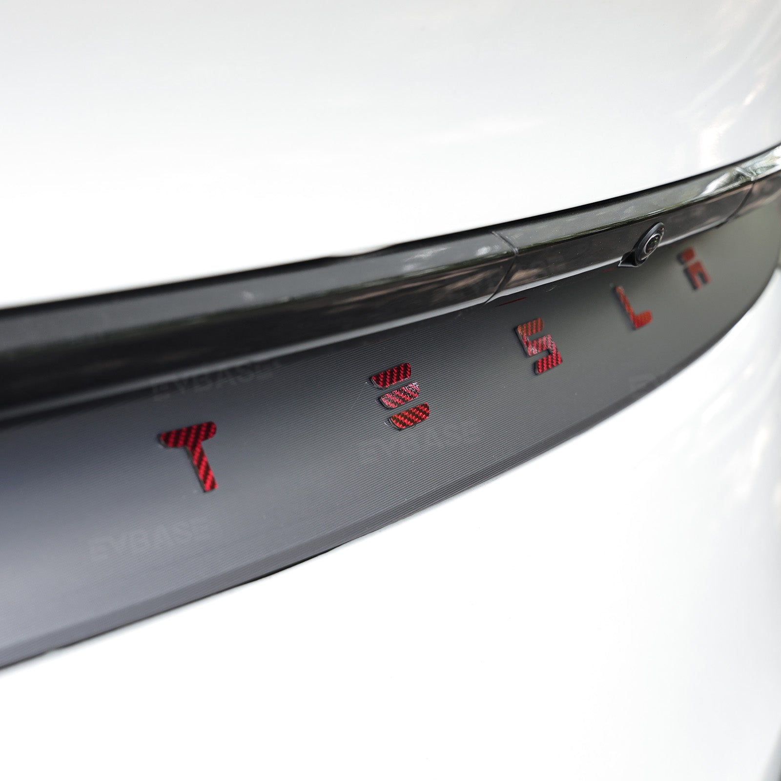 Model Y Juniper/ 3 Highland T-E-S-L-A Lettering Tailgate Emblem Decal Real Carbon Fiber Logo