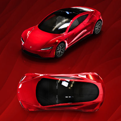 Roadster Alloy Car Model Diecast Toy Vehicles for Tesla Model with Lights Music for Kids Gift