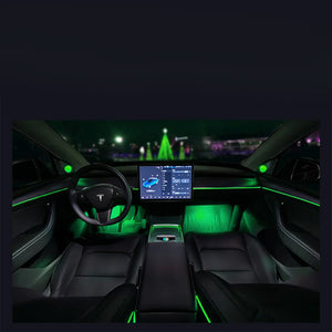 Tesla Model 3 Y Ambiente Light Lasergeätzte LED 64 Farben Atmosphärenlicht Tesla