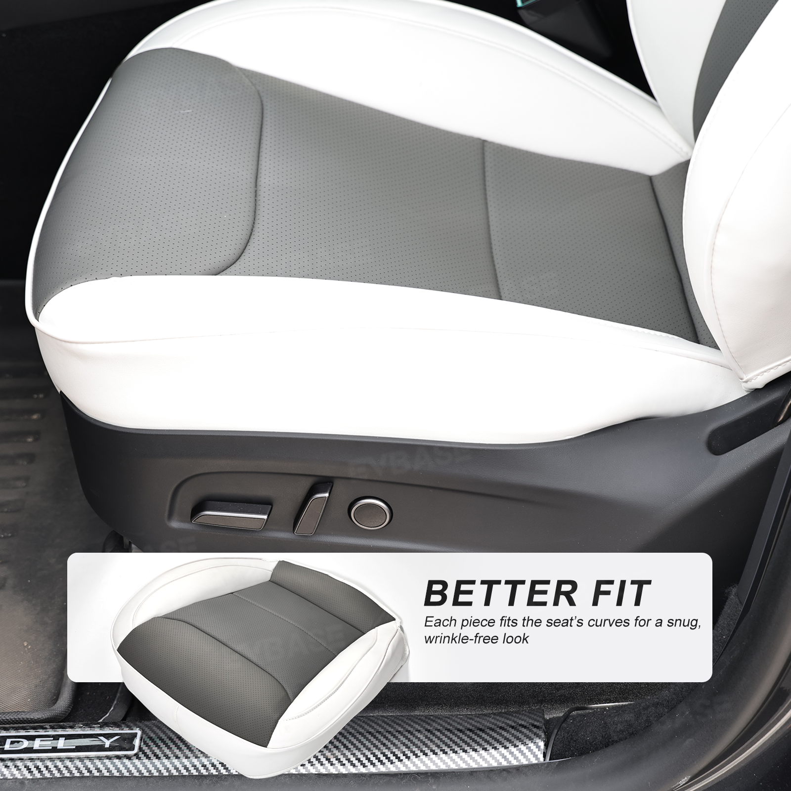 Model Y/ Y Juniper Seat Covers NAPPA Leather Seat Protector Full Set Airbag Compatible