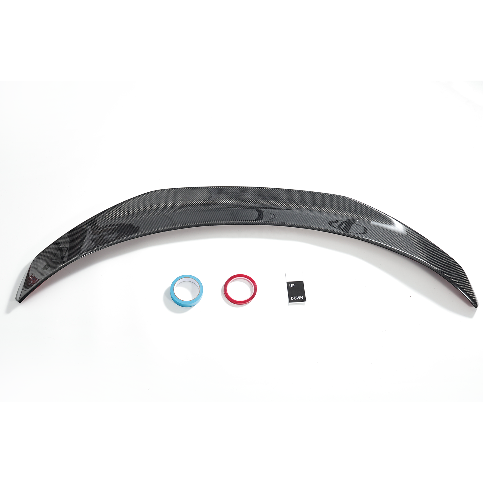 Model Y Juniper V-Style Rear Spoiler Flexible Urethane Carbon Fiber Rear Trunk Lip Spoiler for Tesla