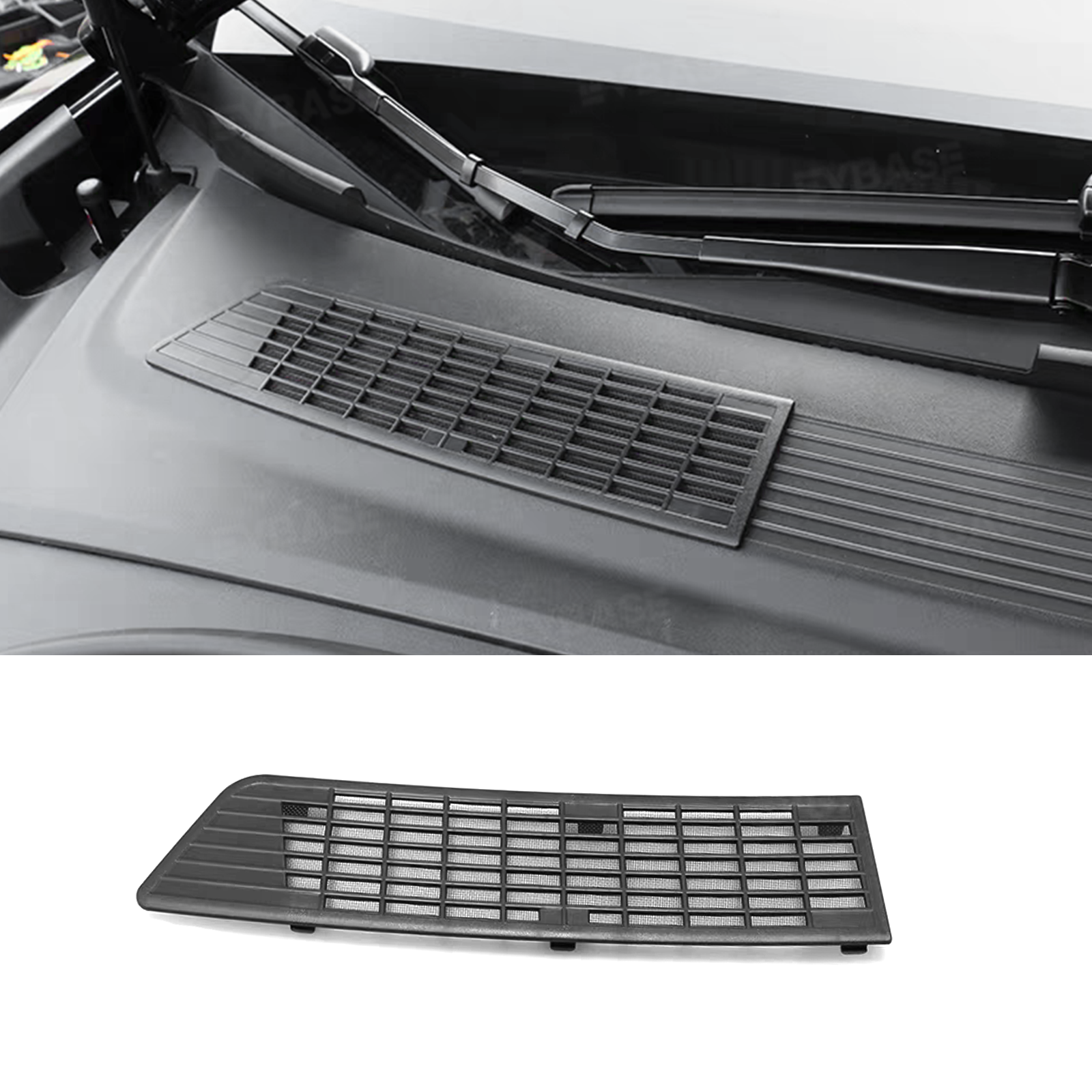 Model 3 Highland Radiator Grille Mesh Insert & Air Intake Vent Cover & Under-Seat Air Vent Cover Backseat Air Flow Outlet Protector
