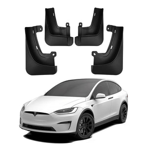 EVBASE Model X Mud Flaps 2023 Tesla Model X Splash Guards Mudguards Model X Exterior Accessories