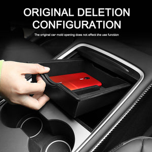 2023 Upgraded Tesla Model 3 Y Center Console Organizer Tray Box Black