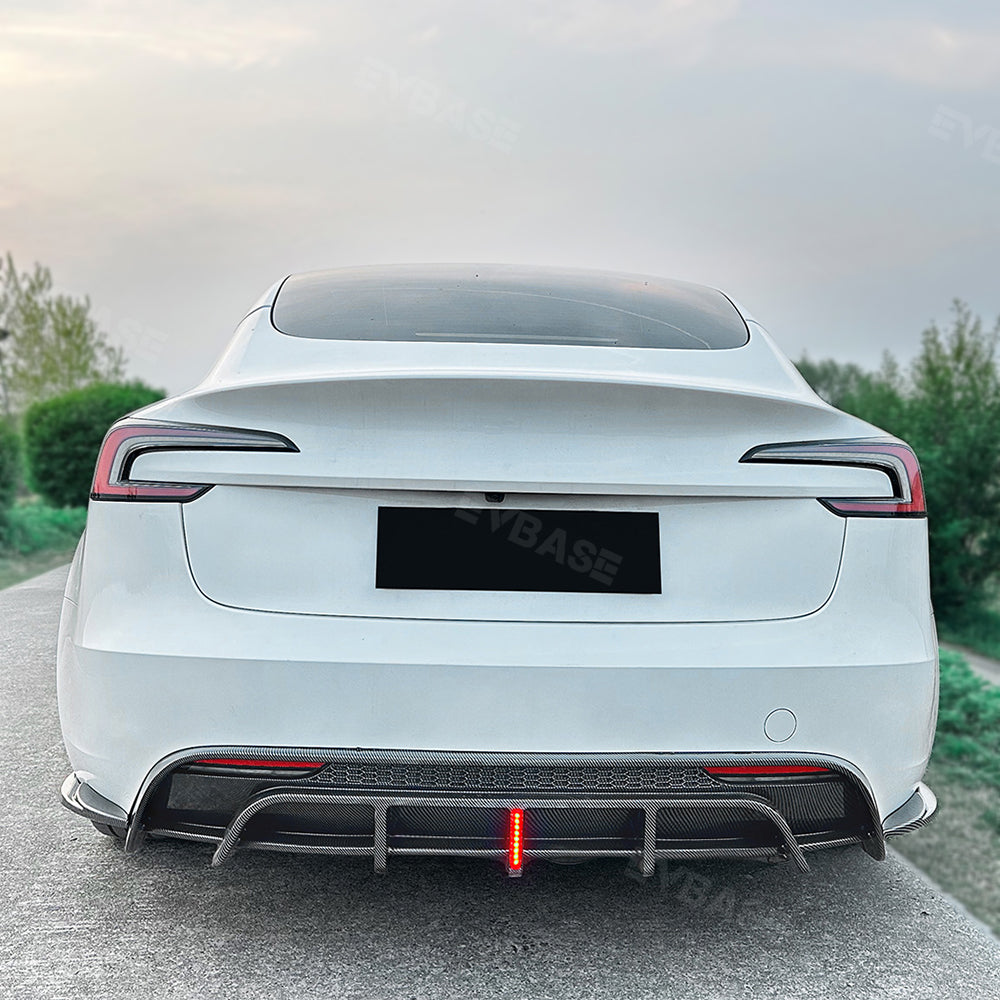 Model 3 Highland Rear Diffuser Bumper Lip ABS Splitter with Brake Light