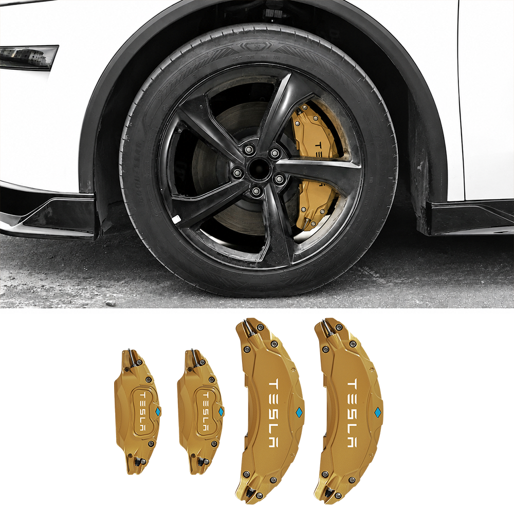 Model Y Juniper/ Model Y L Brake Caliper Covers Set Performance Aluminum Front & Rear Caliper Protector Precision Bolt-On