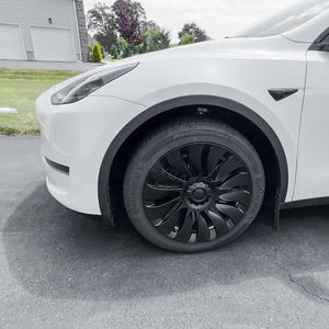 4PCS New Tesla Model Y Wheel  cap Überturbine Wheel Covers 19inch Model Y Gemini Wheel Cover Matte 2020-2024 Year