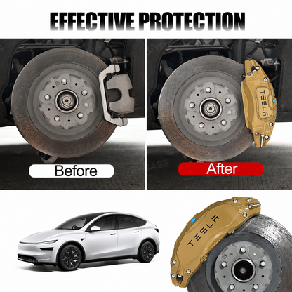 Model Y Juniper/ Model Y L Brake Caliper Covers Set Performance Aluminum Front & Rear Caliper Protector Precision Bolt-On
