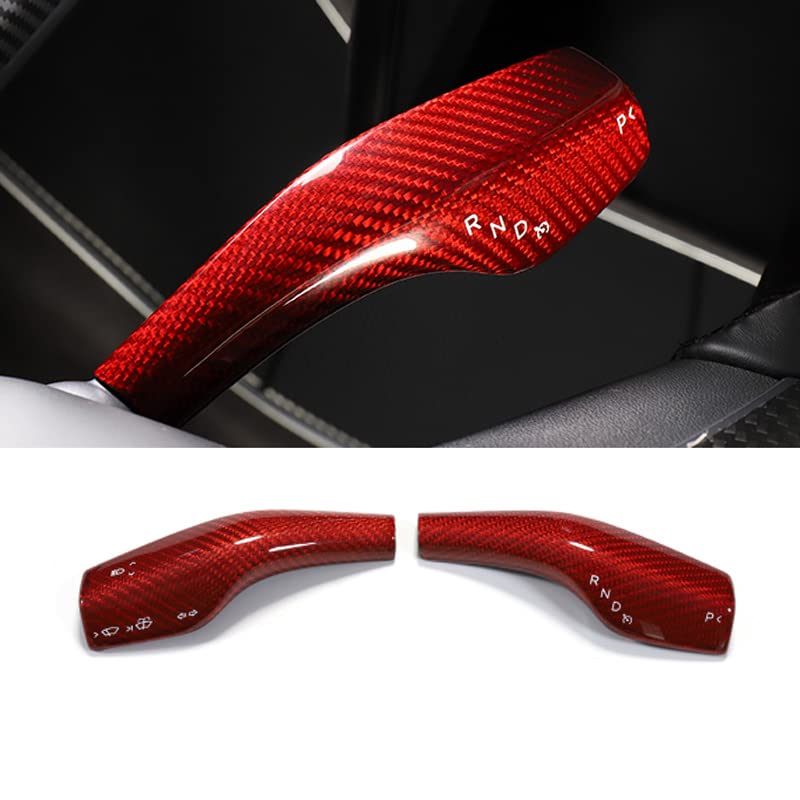 Model Y 3 Real Carbon Fiber Interior Accessories Column Gear Shift Cover for Tesla